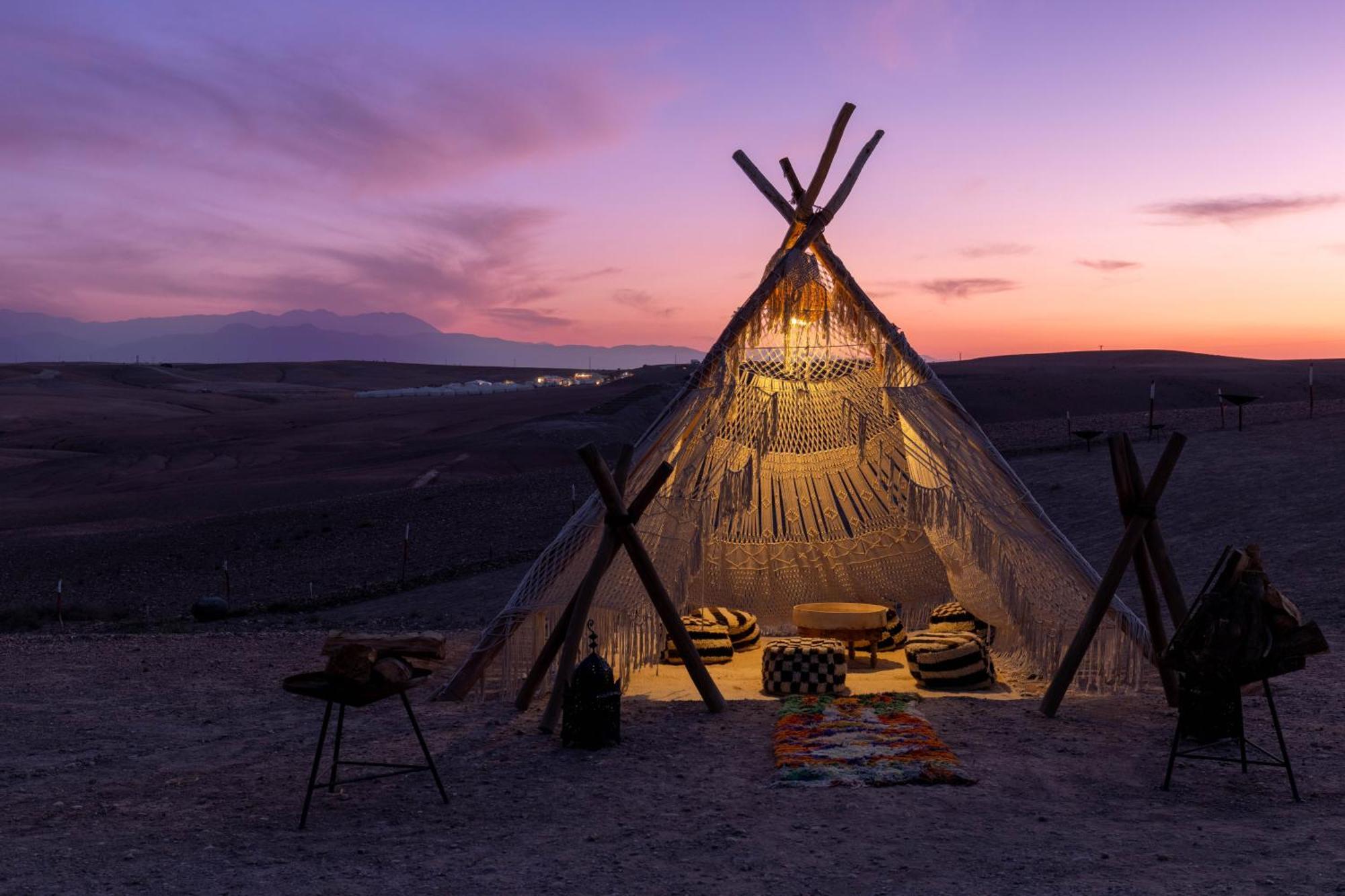 Alkamar Camp Agafay Hotel El Karia Eksteriør billede